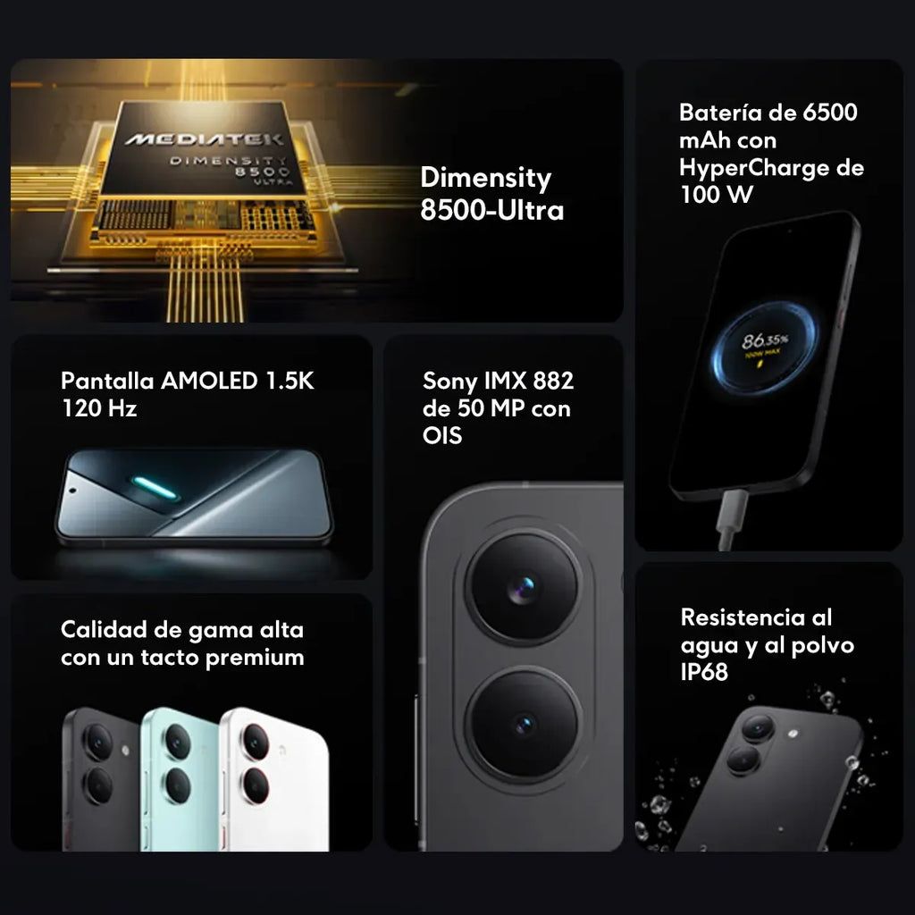 Xiaomi Poco X8 Pro | 512GB | 8GB RAM | Tela AMOLED 6,59" | Dual SIM | Preto