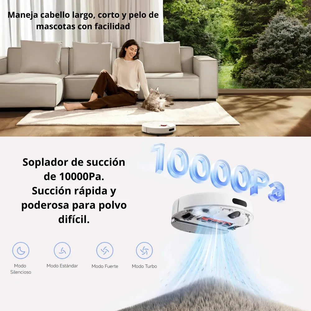 Aspirador De Pó Xiaomi H40 10000 Pa Robot White White Mop Branco 127v