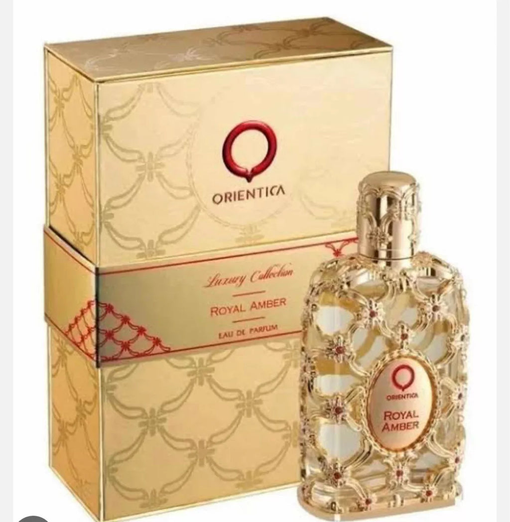 Perfume Luxury Collection Royal Amber tradicional 80ml fragrância elegante e duradoura unissex