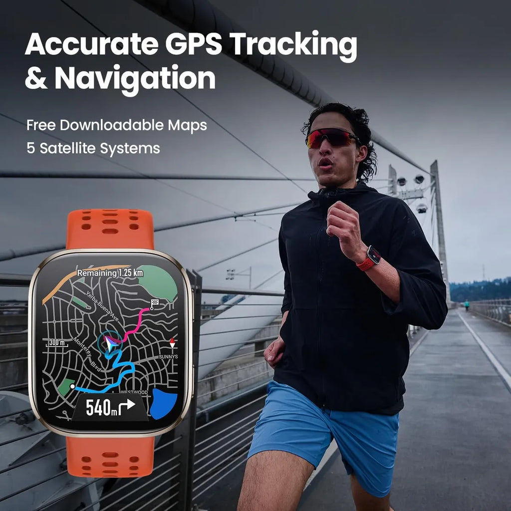 Smartwatch Amazfit BIP 6 | GPS | Pulseira de Silicone | Preto
