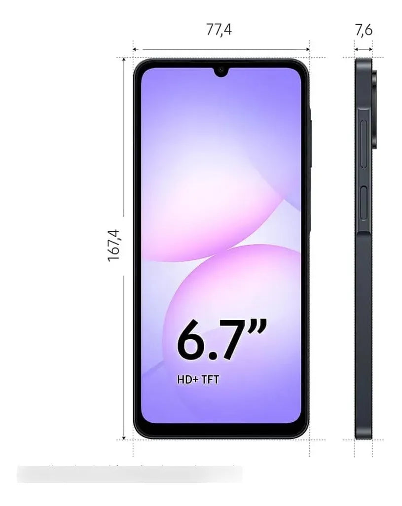 Smartphone Samsung Galaxy A07 128GB 4GB RAM Dual SIM – Preto