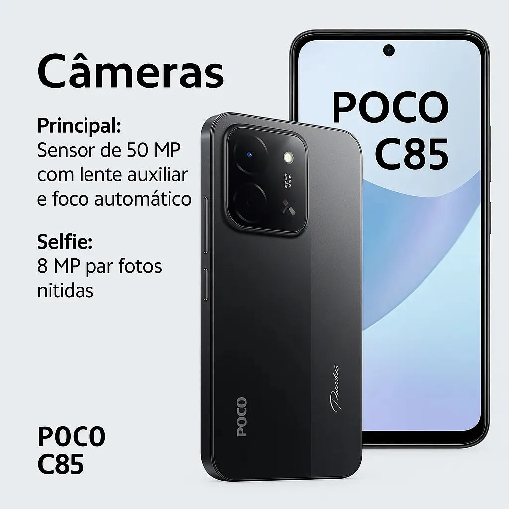 Xiaomi Poco C85 | 256GB | 8GB RAM | Desbloqueado | Película Inclusa