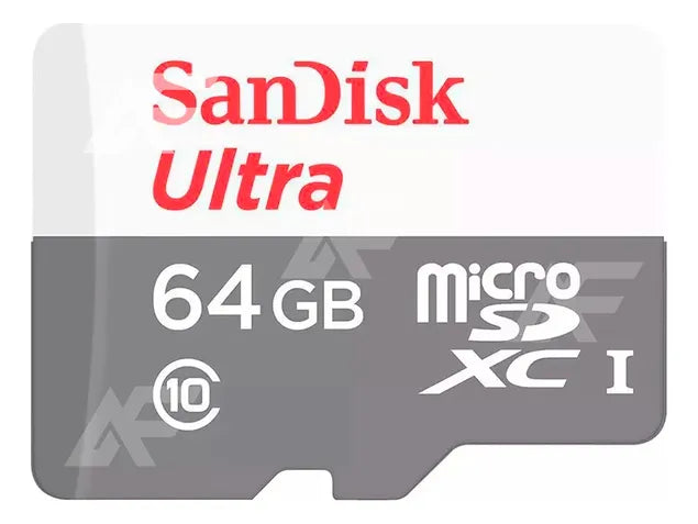 Cartão de Memória MicroSD 64GB SanDisk Classe 10 com Adaptador