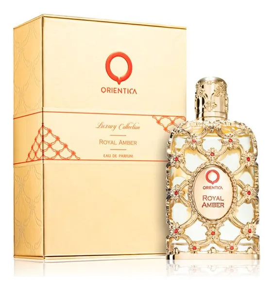 Perfume Luxury Collection Royal Amber tradicional 80ml fragrância elegante e duradoura unissex