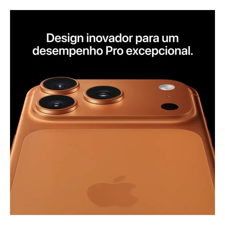 Apple iPhone 17 Pro Max | 256GB | 12GB RAM | Tela 6,9" | Câmera 48MP | eSIM | Cosmic Orange