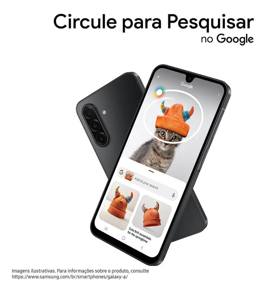 Smartphone Samsung Galaxy A17 5G 128GB 4GB RAM Câmera 50MP Tela 6.7" NFC IP54 IA – Cinza