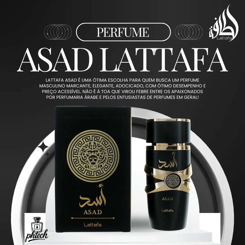 Perfume Lattafa Asad 100ml Eau de Parfum Original Árabe