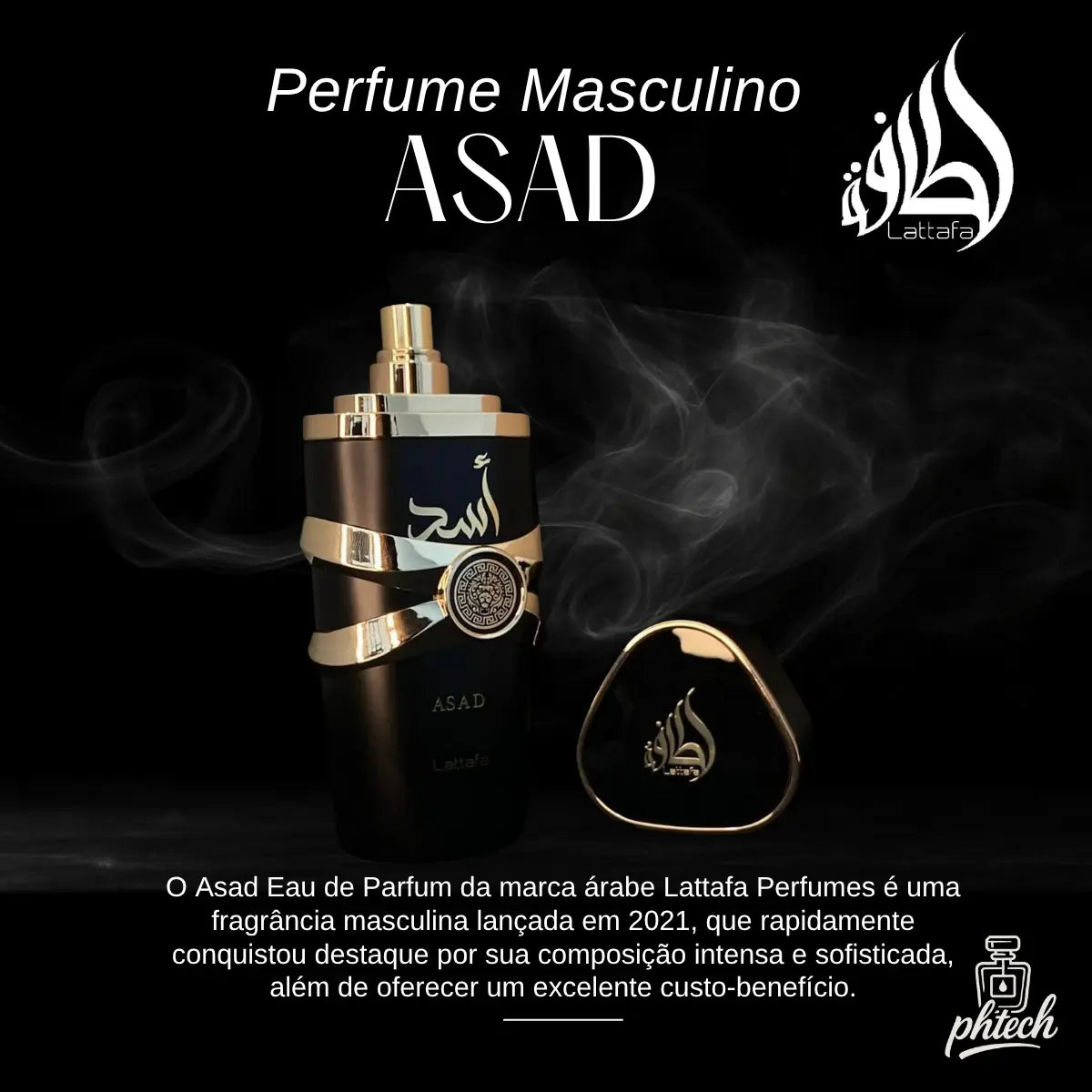 Perfume Lattafa Asad 100ml Eau de Parfum Original Árabe