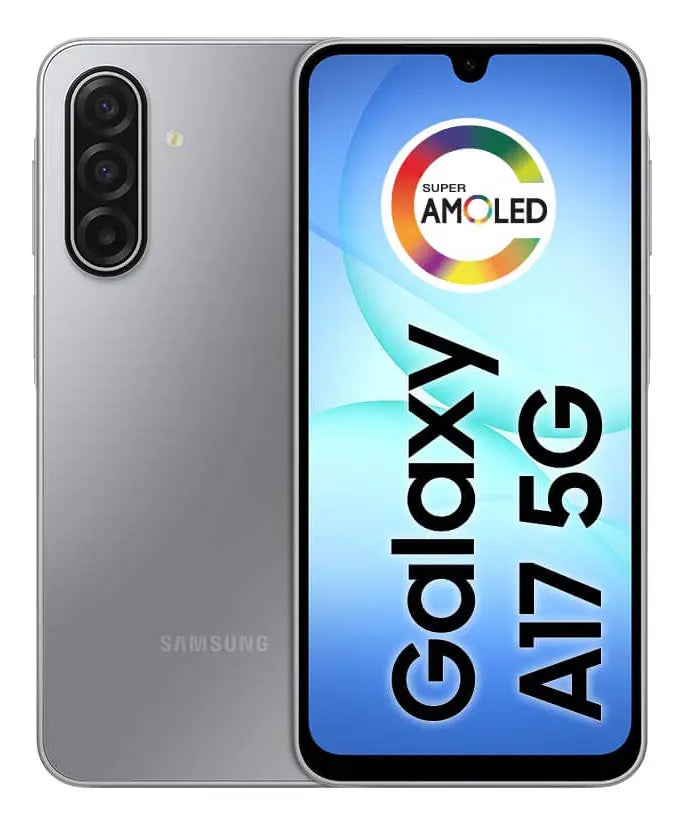 Smartphone Samsung Galaxy A17 5G 128GB 4GB RAM Câmera 50MP Tela 6.7" NFC IP54 IA – Cinza