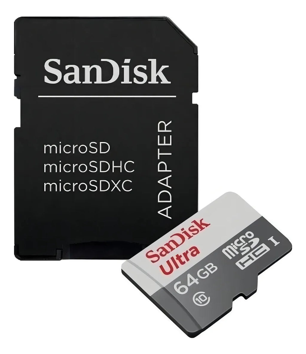 Cartão de Memória MicroSD 64GB SanDisk Classe 10 com Adaptador