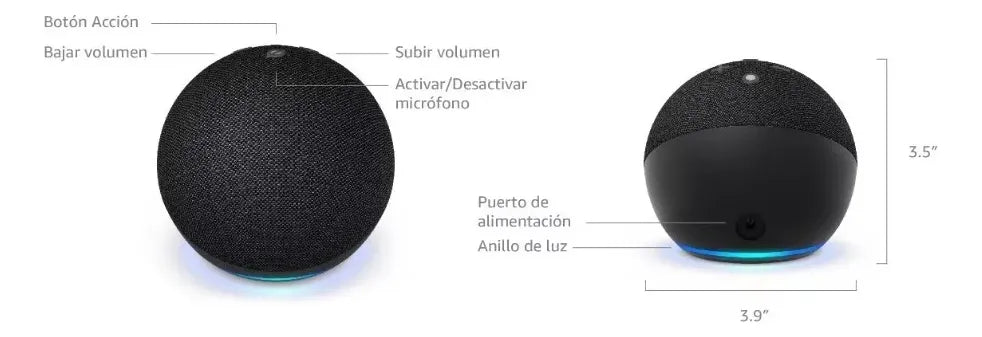 Amazon Echo Dot 5th Gen com assistente virtual Alexa
