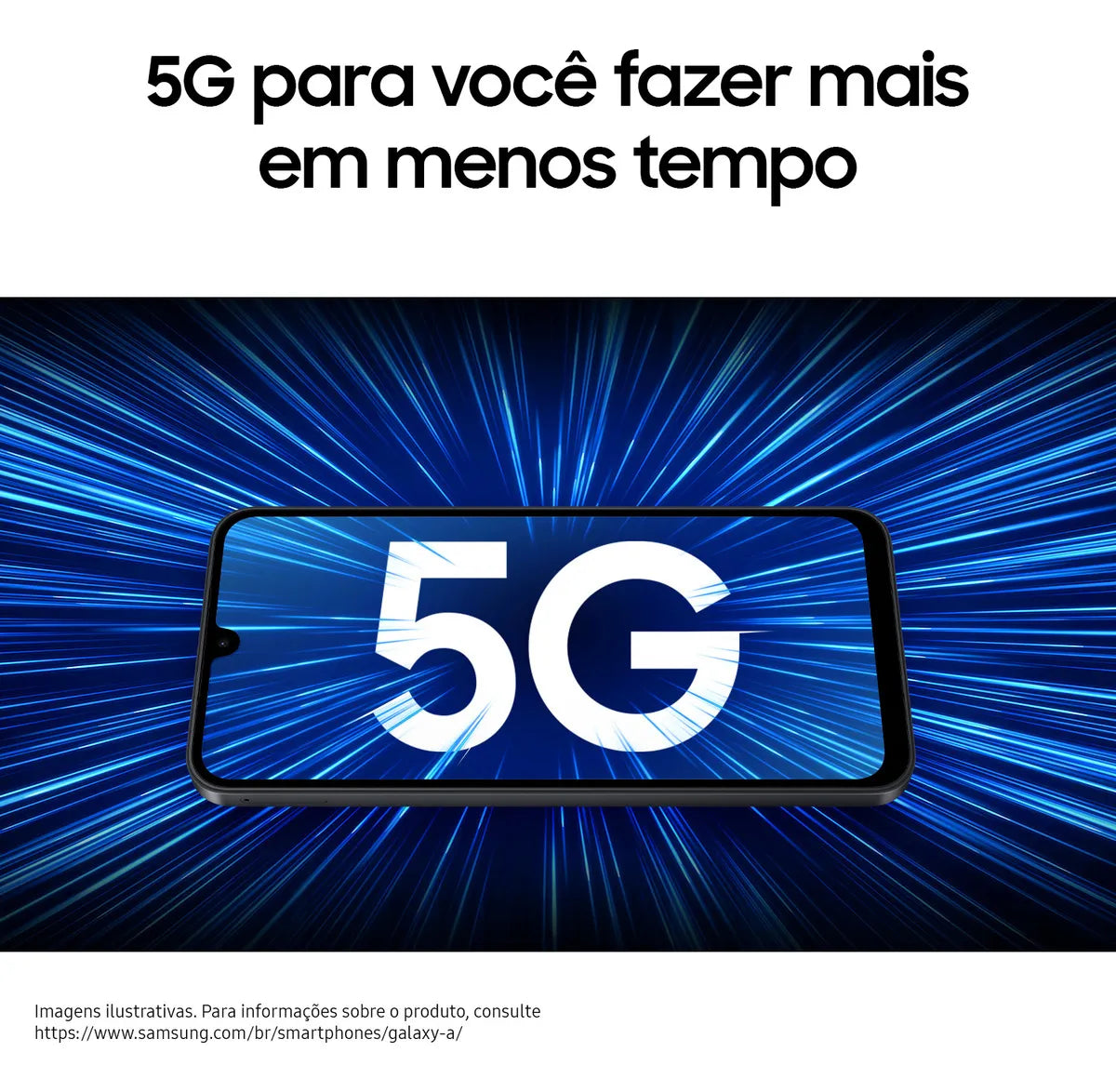 Smartphone Samsung Galaxy A17 5G 128GB 4GB RAM Câmera 50MP Tela 6.7" NFC IP54 IA – Cinza